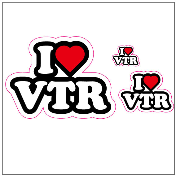 I LOVE VTR ステッカー