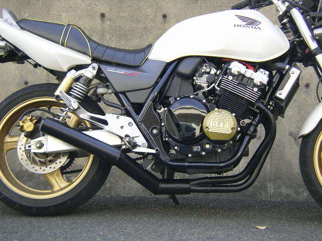 cb400sf nc39 ショート管 マフラー 黒色