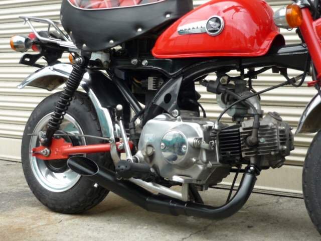 モンキー キャブ車用 やんちゃ管 黒 マフラー
