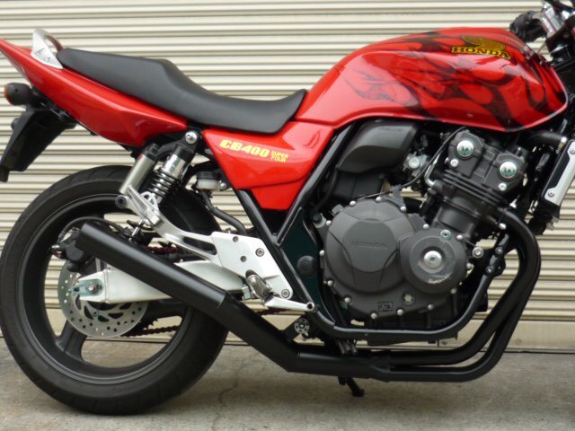 CB400SF REVO NC42 ショート管 ブラック マフラー 