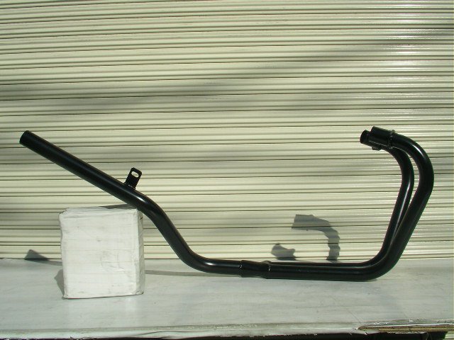 ホーク2 スリム管 黒 マフラー