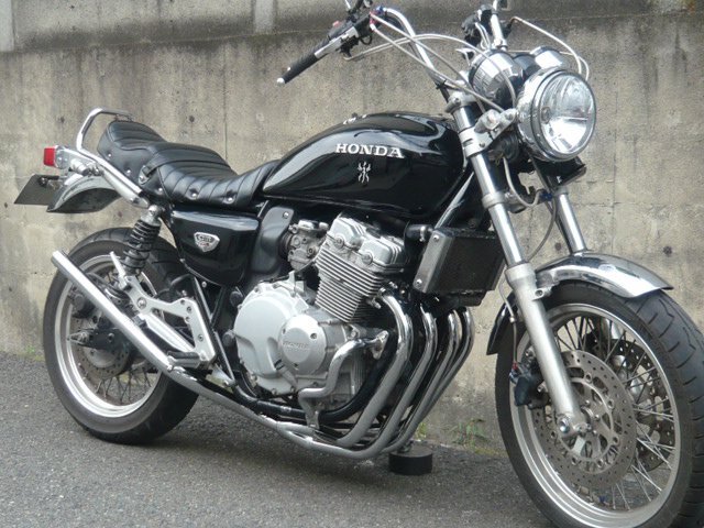 CB400F NC36 スリム管 メッキ マフラー