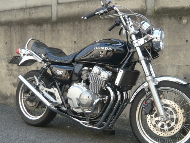 CB400F NC36 ミドル管 50.8π メッキ マフラー
