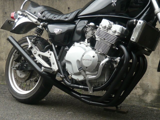 CB400F NC36 ミドル管 50.8π 黒 マフラー