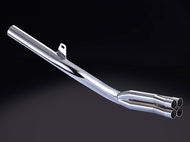 ワルツ機械ゼファー400テールパイプメッキ