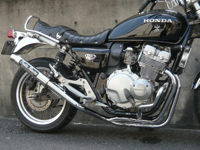 CB400F NC36 分割式 42.7π (極) メッキ マフラー