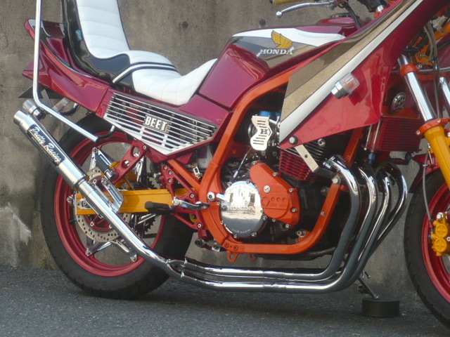 cbr400f マフラー CBR400F 分割式 42.7π (改) マフラー