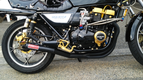 gsx400f マフラー GSX400F フェニックス ショート管 無地 新品 マフラー GS400XF