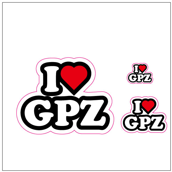 I LOVE GPZ ステッカー