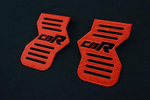 ＣＢＲ４００Ｆ ロゴイリ ちぢみ塗装 キャブサイド カバー(レッド)