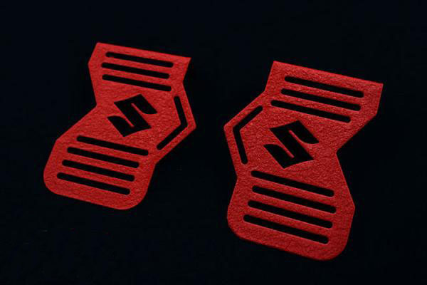 ＧＳ４００ ちぢみ塗装 ロゴイリ キャブサイド カバー （Sマークロゴ）（レッド）