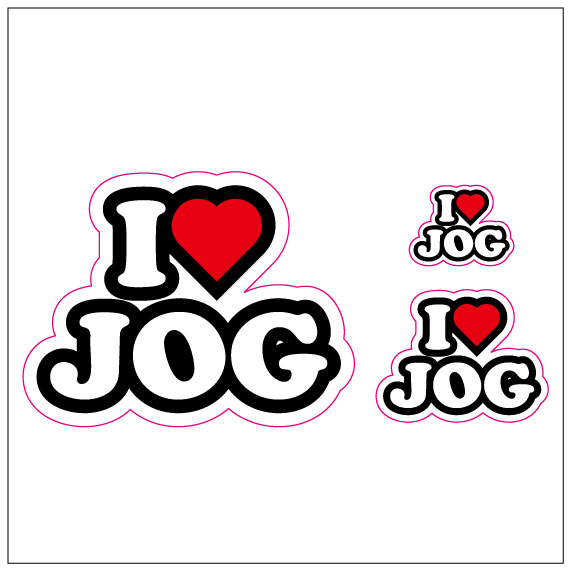 I LOVE JOG ステッカー