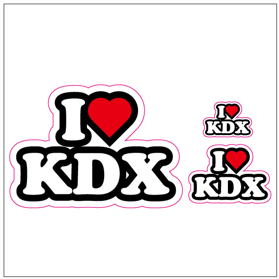 I LOVE KDX ステッカー
