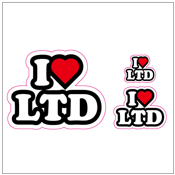 I LOVE LTD ステッカー