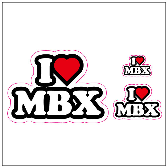 I LOVE MBX ステッカー