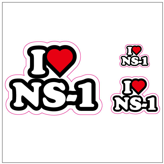 I LOVE NS-1 ステッカー