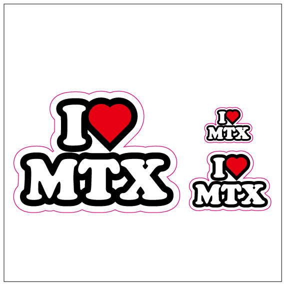 I LOVE MTX ステッカー