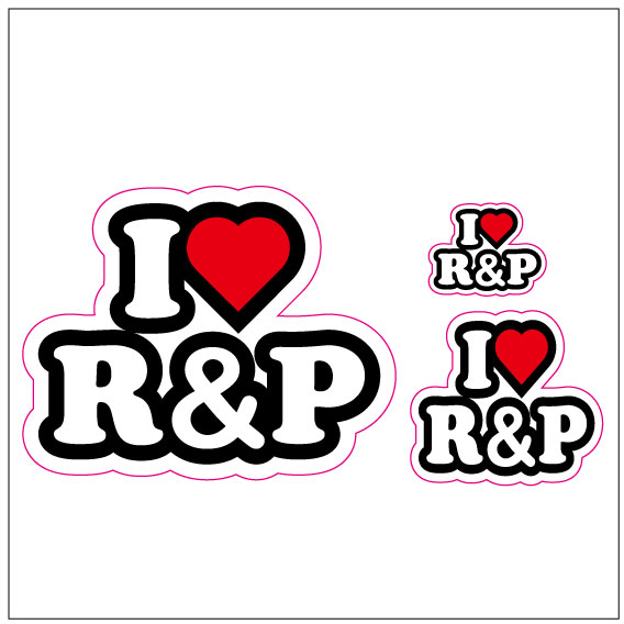 I LOVE R&P ステッカー