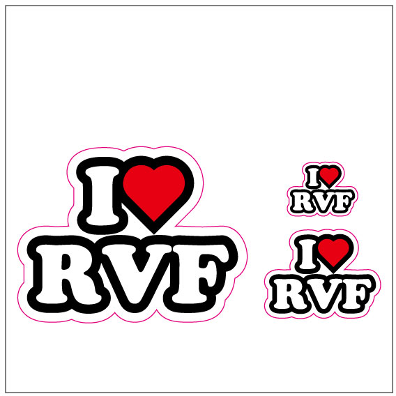 I LOVE RVF ステッカー