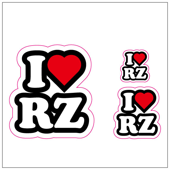 I LOVE RZ ステッカー