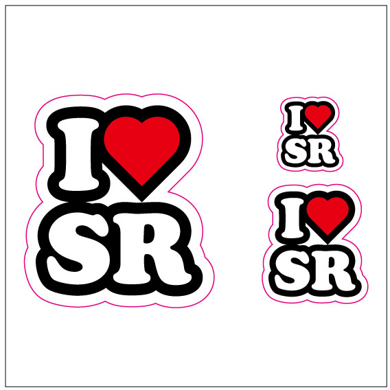 I LOVE SR ステッカー