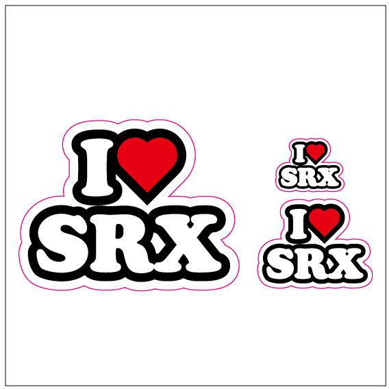 I LOVE SRX ステッカー