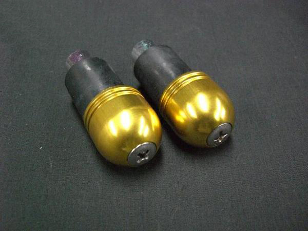 汎用 アルミバーエンドキャップ　ゴールド