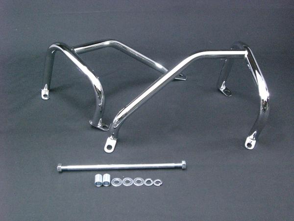 ZRX400 エンジンガード メッキ 金具 付き / ZR400Eカワサキ