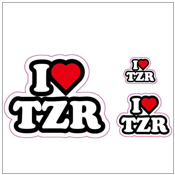 I LOVE TZR  ステッカー