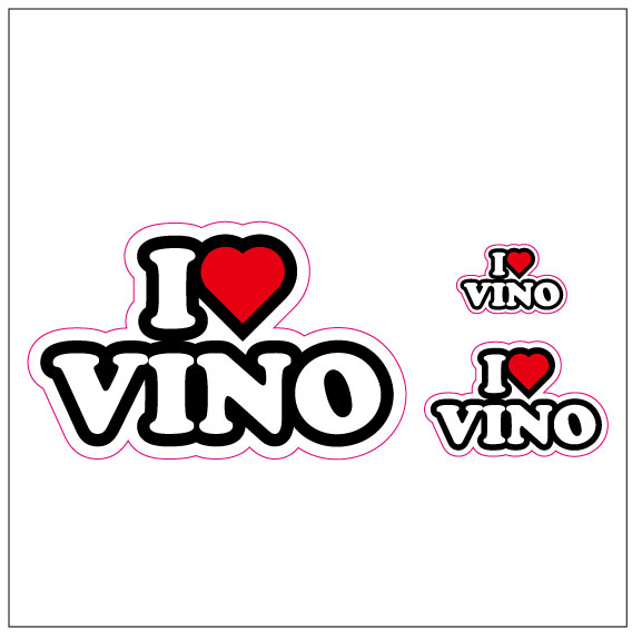 I LOVE VINO  ステッカー
