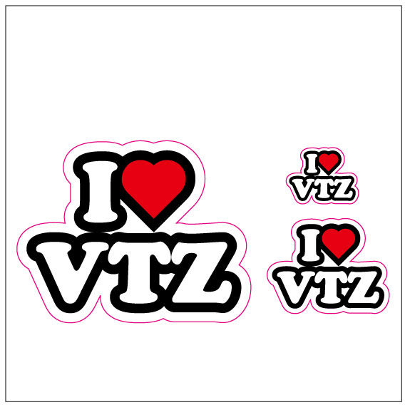 I LOVE VTZ ステッカー