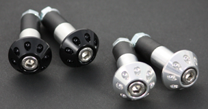 ビレットバーエンド 13～14φ対応 ブラック(2個)