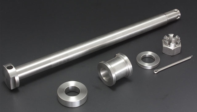 Z1/Z2,Z750A4/A5,KZ900 アクスルシャフトセット ステンレス (リア)