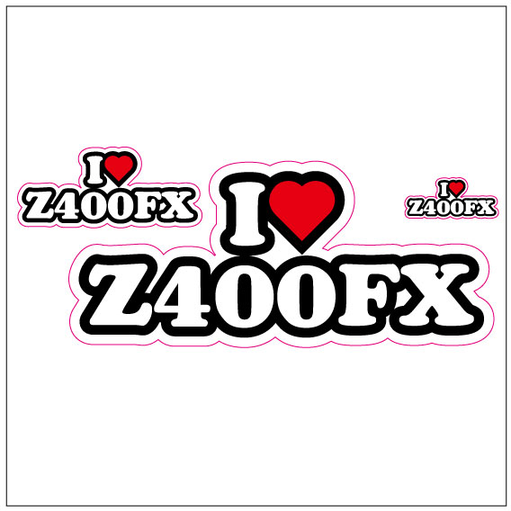 I LOVE Z400FX ステッカー