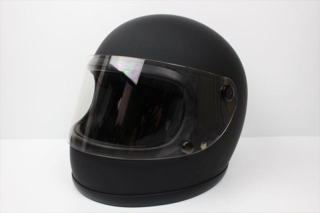 ビンテージフルフェイスヘルメット ７０Ｓ　マットブラック