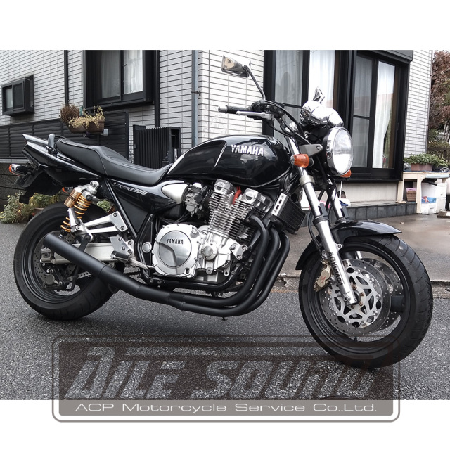 XJR1300 RP01J エルサウンド ショート管 ブラック マフラー