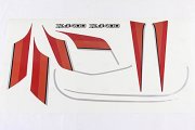 ＸＪ４００ 純正タイプ ラインステッカー セット　黒ベース/オレンジライン