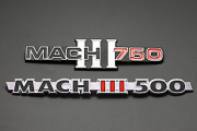 ■H2/H1サイドカバーエンブレム H1（黒エグリ/黒文字）
