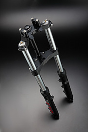 KYB38Rフロントフォーク＆トリプルクランプASSY (Z1/Z2・ブラック）