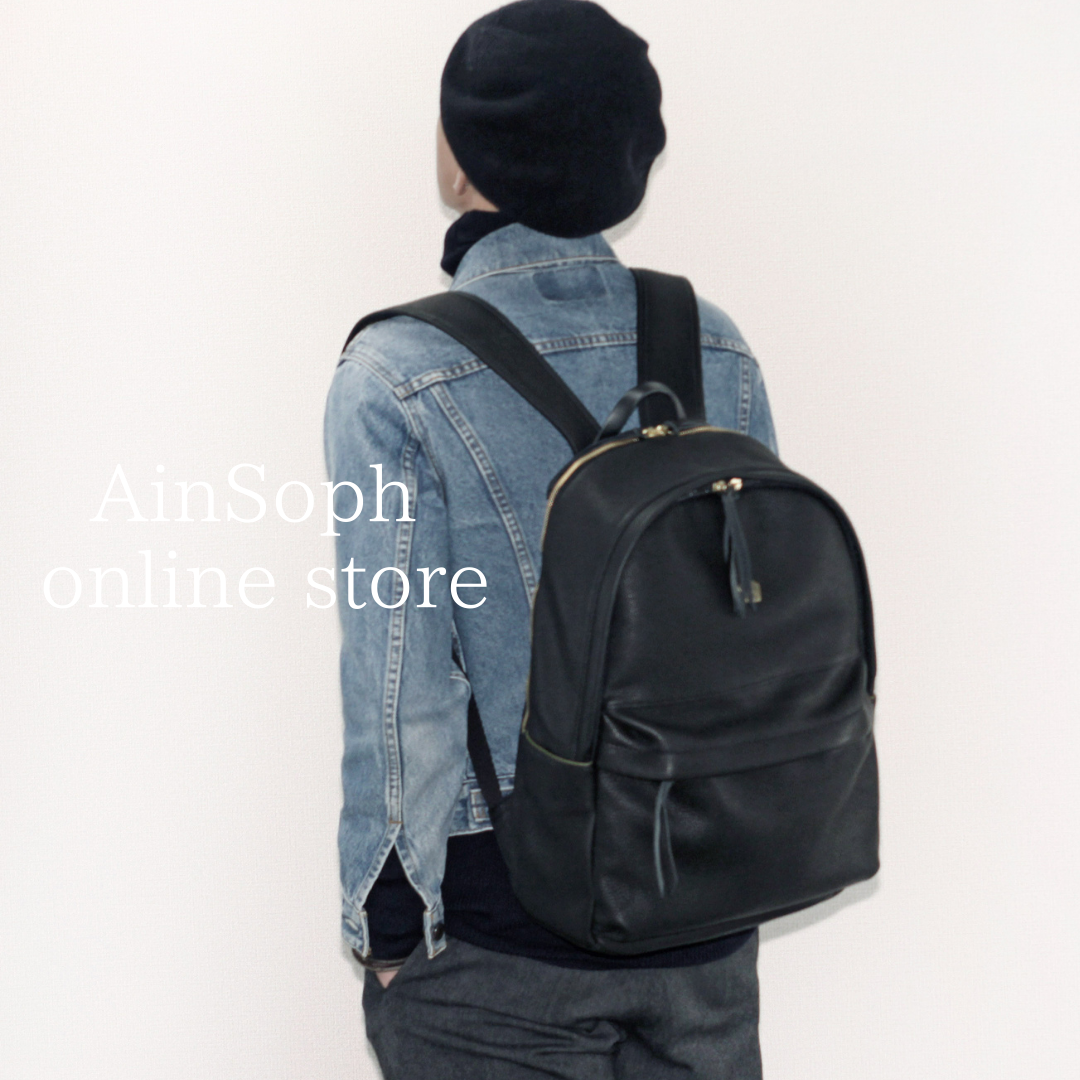 ASC1804-STN/Ain Soph 2nd label(アインソフセカンドレーベル)レザーリュック　バックパック　キャリーオン
