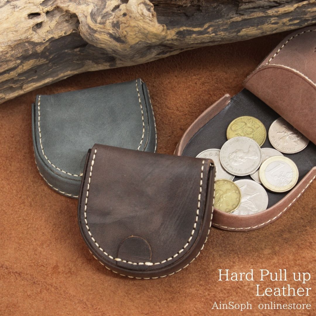 【HPレザー】Ain Soph(アインソフ)馬蹄型コインケース 小銭入れ｜DA1648-HP