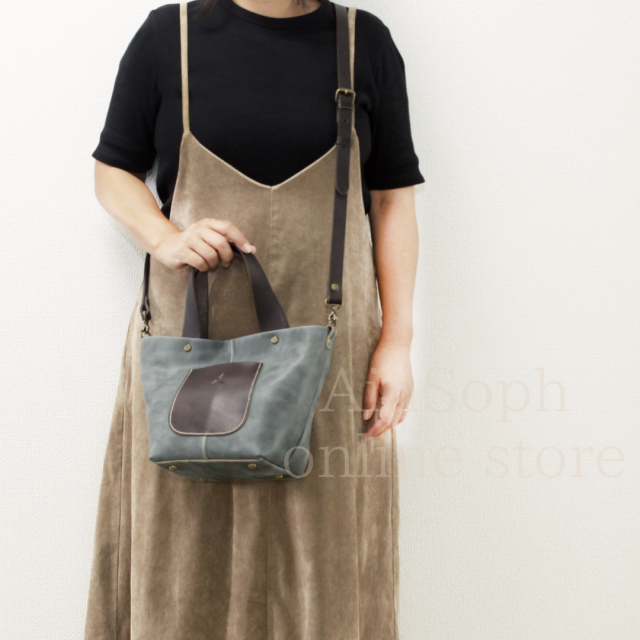 ASE1787-HP/Ain Soph (アインソフ)定番HPレザー　トート×ショルダーバッグ