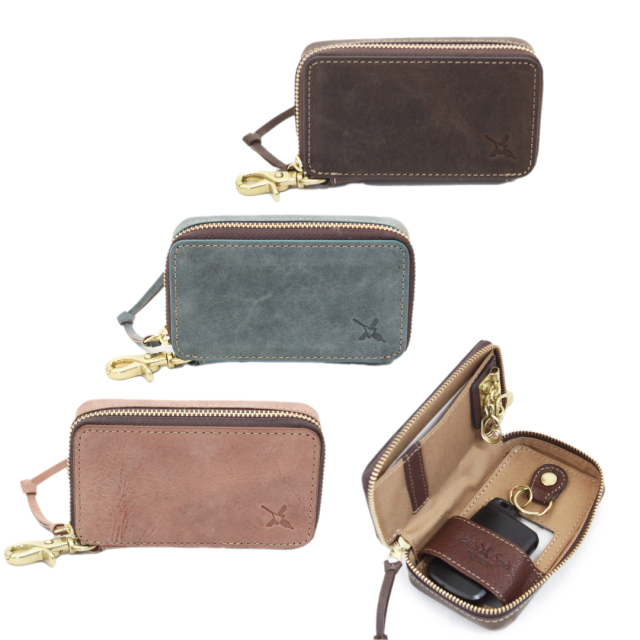 HPレザー】AinSophアインソフ｜クリア窓付きキーケース /DA1623-HP