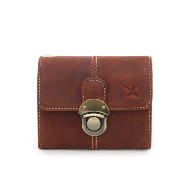 【HPレザー】Ain Soph(アインソフ)差し込み錠のクラシカルショートウォレット ショルダー ｜DA1654-HP