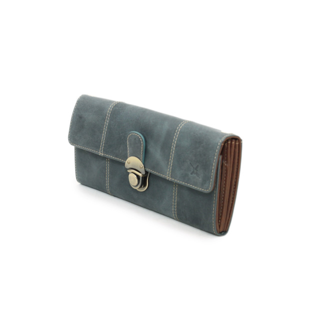 【HPレザー】Ain Soph(アインソフ)差し込み錠のクラシカルロングウォレット ショルダー ｜DA1655-HP