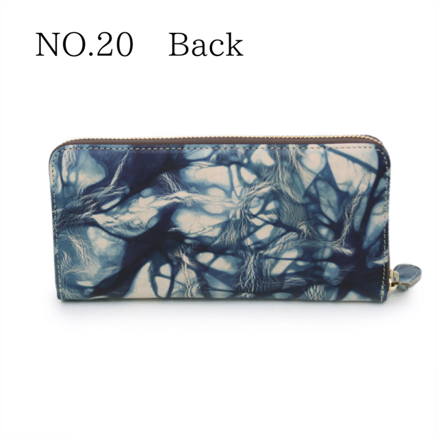 DA1180-BLA/Ain Soph (アインソフ)藍染ラウンドファスナー長財布　日本製NO.20