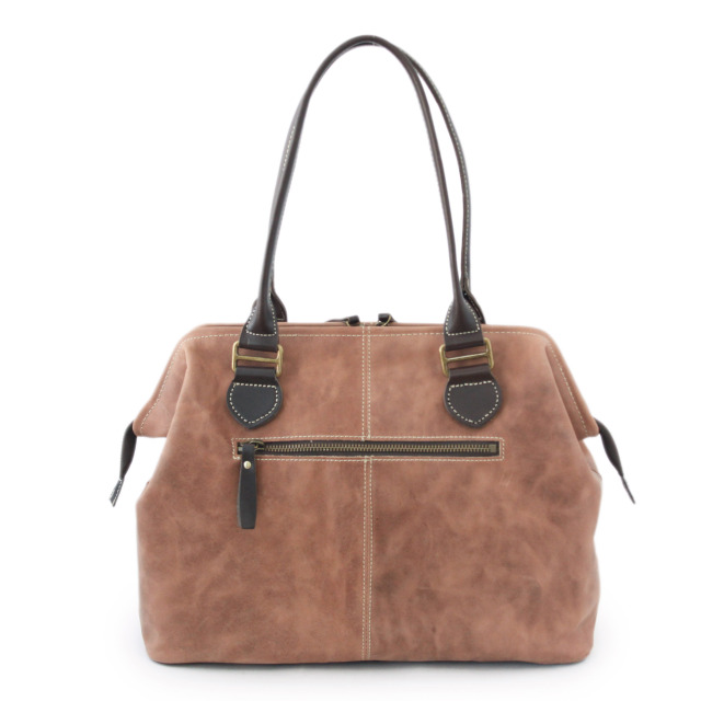 ASE1687-HP/Ain Soph (アインソフ)ファスナータイプの口枠トートバッグ