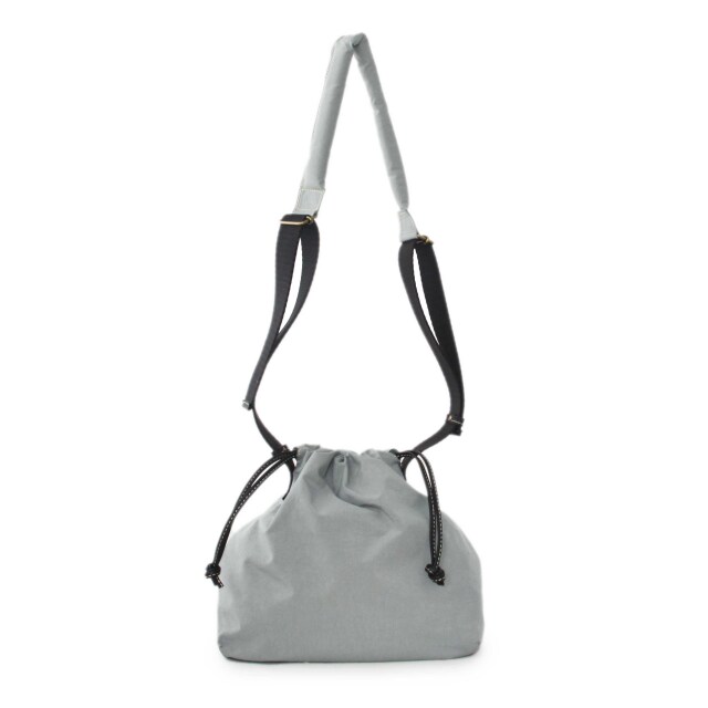 ASF1820-BRS/Ain Soph (アインソフ)塩縮加工ナイロン　巾着ショルダーバッグ