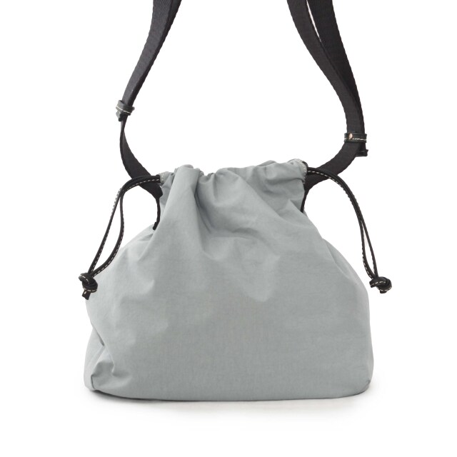 ASF1820-BRS/Ain Soph (アインソフ)塩縮加工ナイロン　巾着ショルダーバッグ