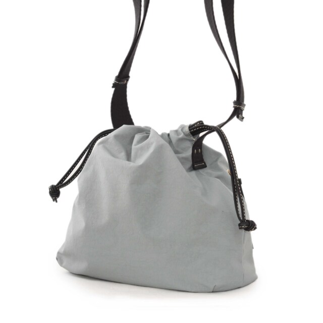 ASF1820-BRS/Ain Soph (アインソフ)塩縮加工ナイロン　巾着ショルダーバッグ